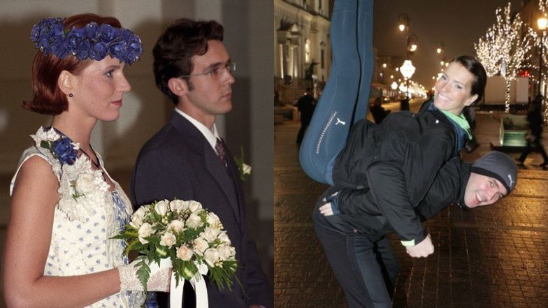 Ślub Pauliny Smaszcz i Macieja Kurzajewskiego w 1996 roku