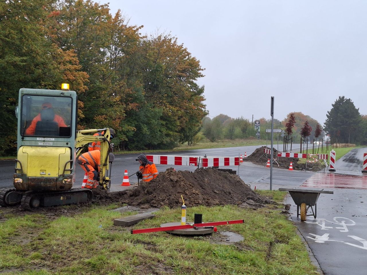 Słupsk: Trwa budowa nowej sygnalizacji świetlnej