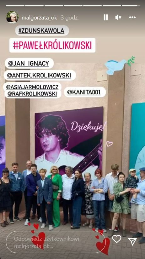 Małgorzata Ostrowska-Królikowska relacjonowała wydarzenie