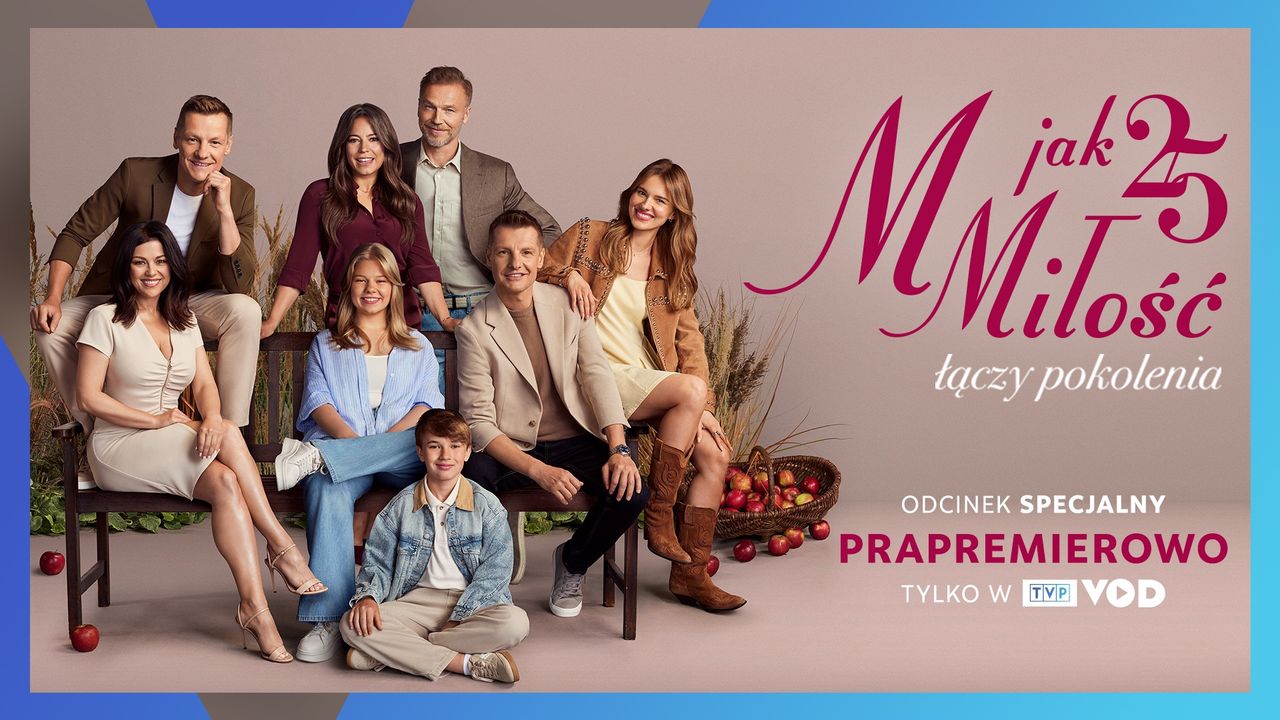Jubileuszowy odcinek "M jak miłość" w TVP VOD. Witold Pyrkosz powróci dzięki AI