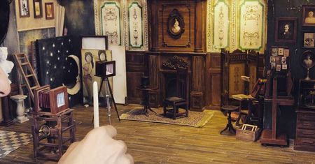 Artysta odtworzył wygląd XIX-wiecznego studia na miniaturze