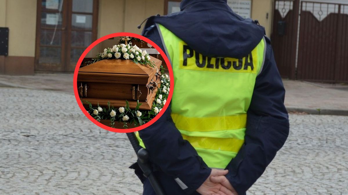 Policja zabrała trumnę z ciałem. Tak to tłumaczą