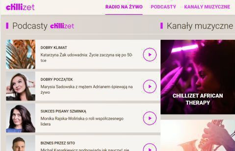 Eurozet uruchomił nową wersję internetowego playera Chillizet