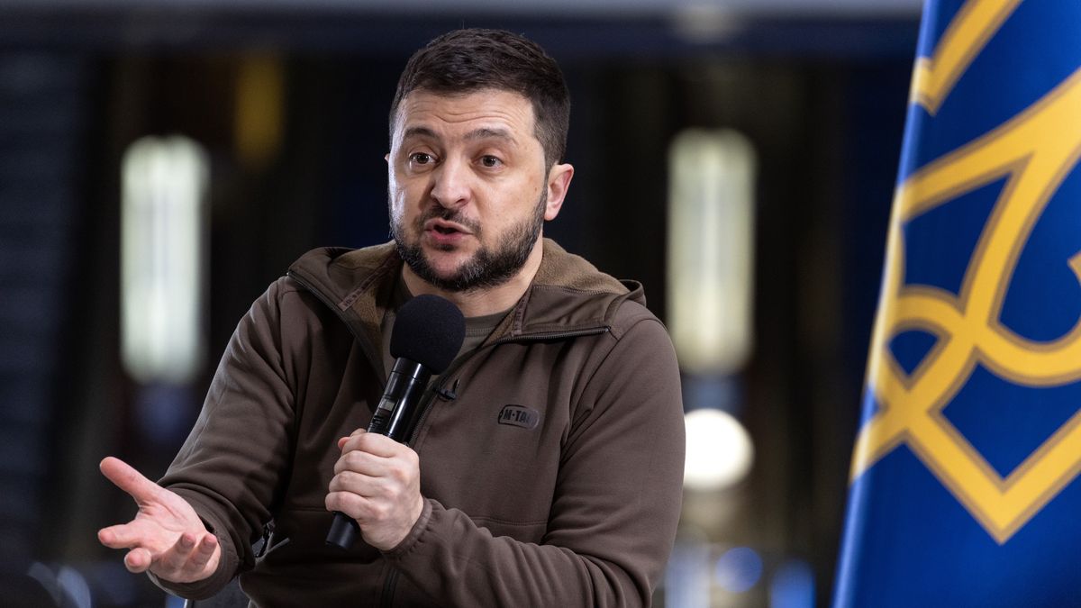 Prezydent Ukrainy Wołodymyr Zełenski