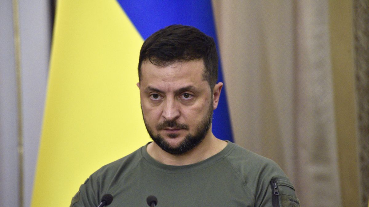 Press conference of Ukrainian, Turkish Presidents and UN Secretary-General in Lviv
LVIV, UKRAINE - AUGUST 18, 2022 - President of Ukraine Volodymyr Zelenskyy attends a joint press conference with Secretary-General of the United Nations Antonio Guterres and President of the Republic of Turkiye Recep Tayyip Erdogan, Lviv, western Ukraine.  
Dostawca: PAP/UKRINFORM
Markiian Lyseiko
politics, foreign affairs, Ukrainian President, Volodymyr Zelenskyy, Ukraine conflict, Russian invasion, Ukraine war, war, Russia-Ukraine war, Volodymyr Zelensky, Wo�odymyr Ze�enski