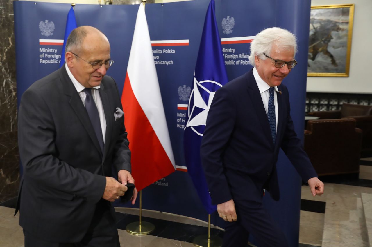 Zbigniew Rau i Jacek Czaputowicz