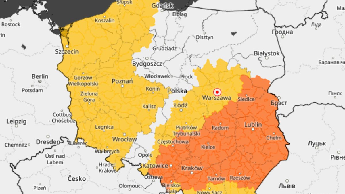IMGW wydało ostrzeżenia I i II stopnia