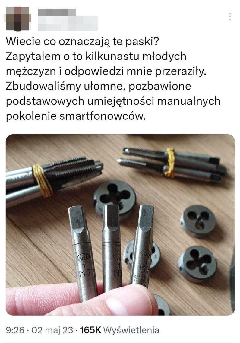 "Co oznaczają te paski?"