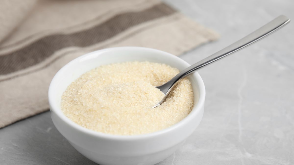 Żelatyna występuje w wielu różnych postaciach, np. w proszku