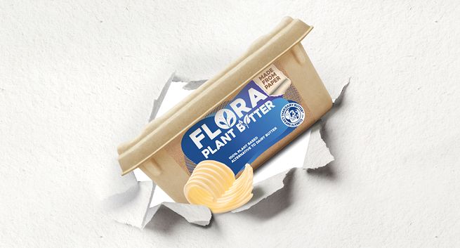 Producent margaryn Rama i Flora wprowadza opakowania bez plastiku