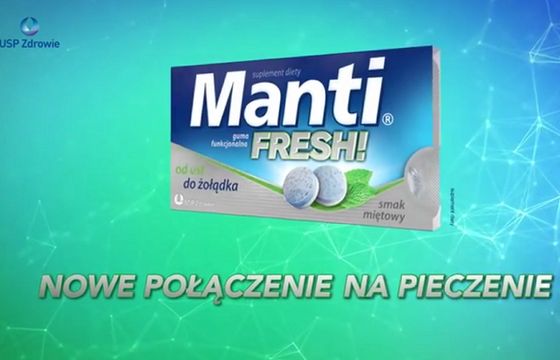 Guma Manti Fresh reklamowana jako „nowe połączenie na pieczenie” (wideo)