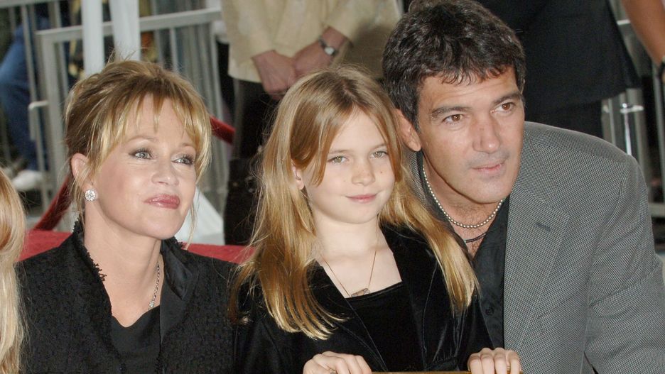 Antonio Banderas, Melanie Griffith i Stella Banderas, 2005 r.