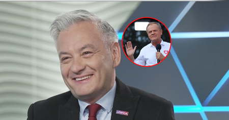 Tusk "zjada" koalicjantów? Biedroń zaczął się śmiać
