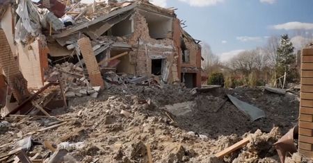 Skutki rosyjskiego bombardowania. Przerażające nagranie z Kijowa