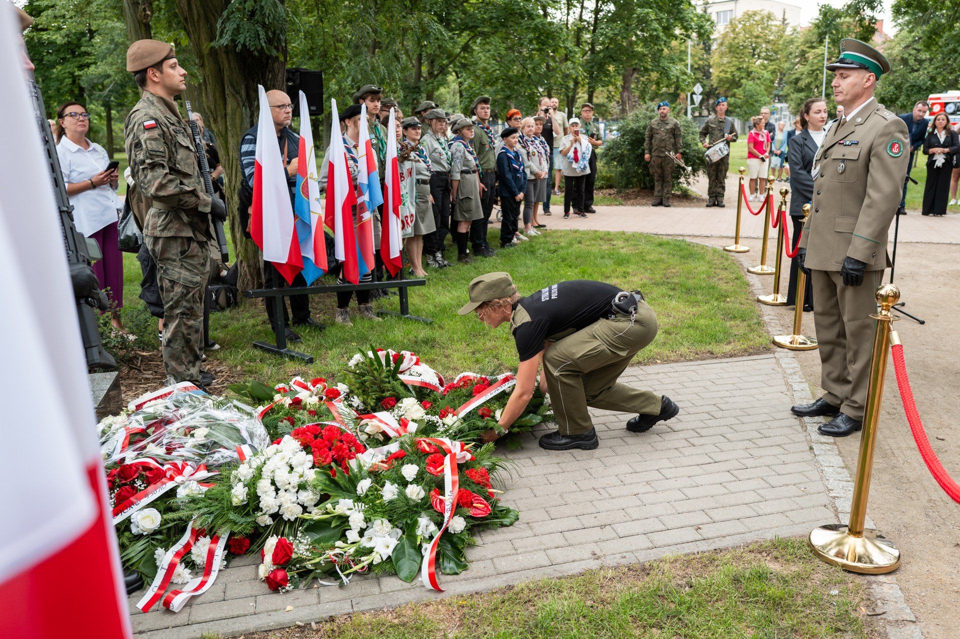 Uroczystości w Bydgoszczy z okazji 81. rocznicy wybuchu Powstania Warszawskiego.