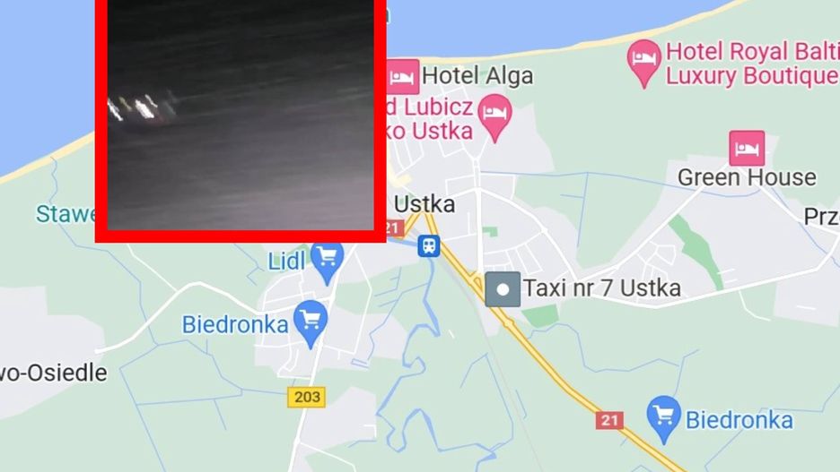 Cyklon Ulf/Otto w Ustce