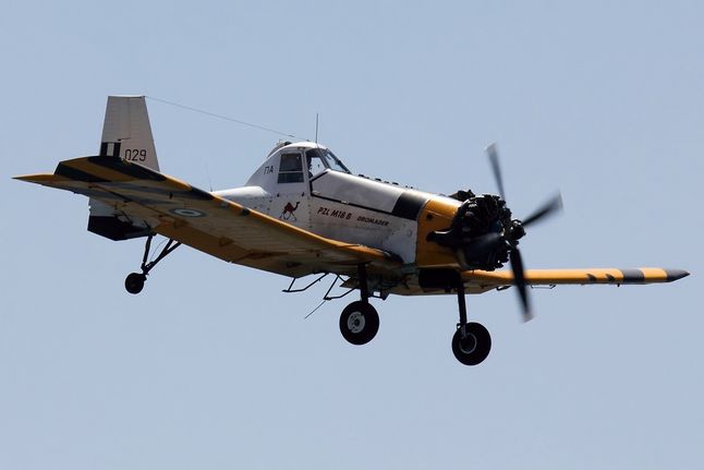 M-18 Dromader w barwach greckiego lotnictwa