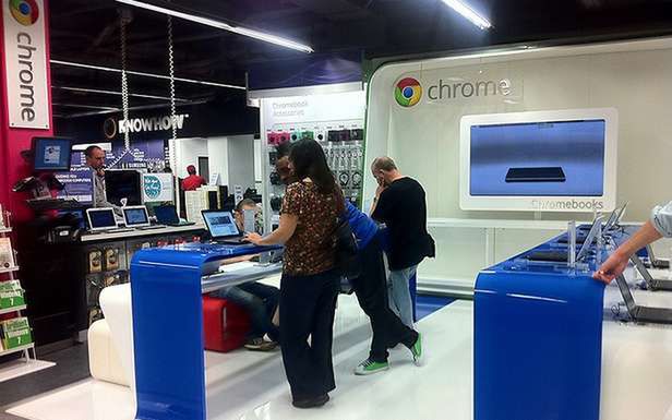 Chromezone - firmowy sklep Google'a w Londynie (Fot. BrandChannel.com)