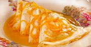Crêpes Suzette z kwiatami koniczyny