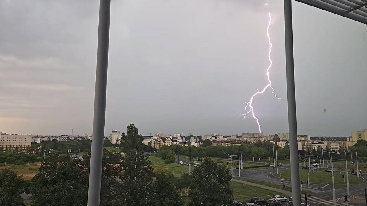 Burza nad Lublinem - piorun