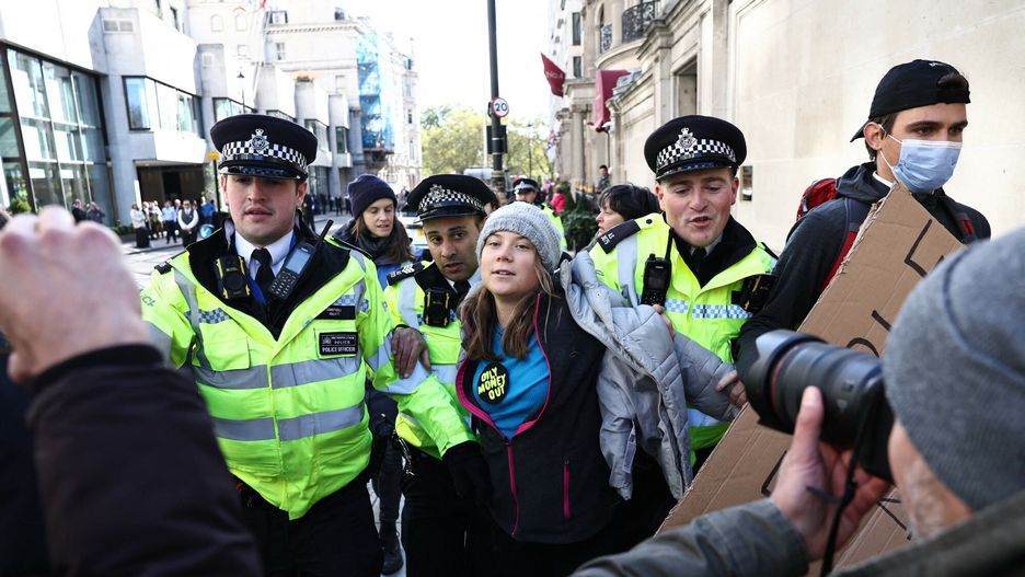 Greta Thunberg zatrzymana przez policję w Londynie