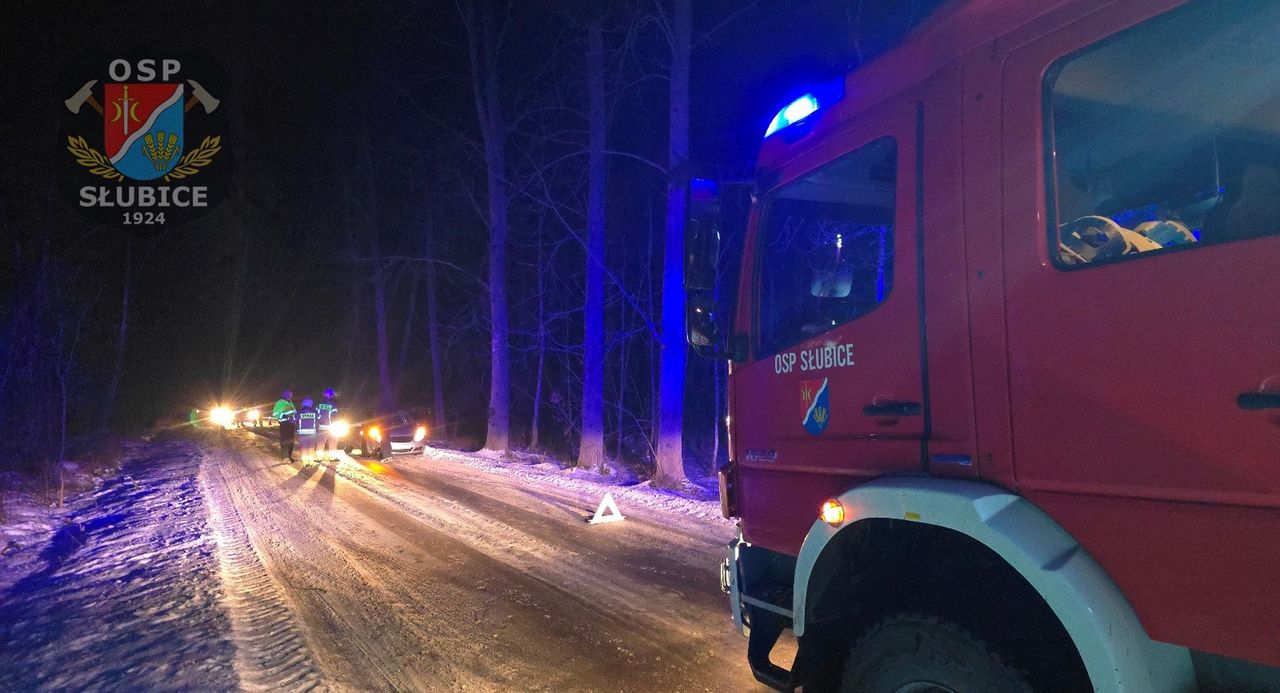 Auto uderzyło w drzewo 
