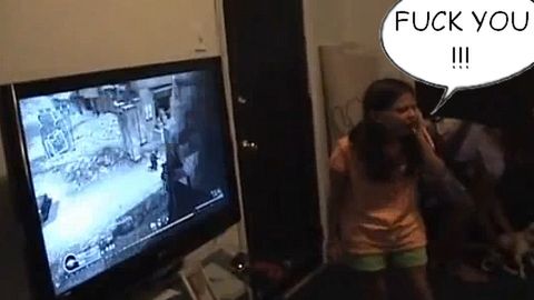 Siedmiolatka wścieka się na Call Of Duty 1