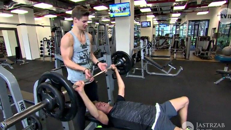 Jacob Kosel i Michael Mikolajczuk na siłowni
