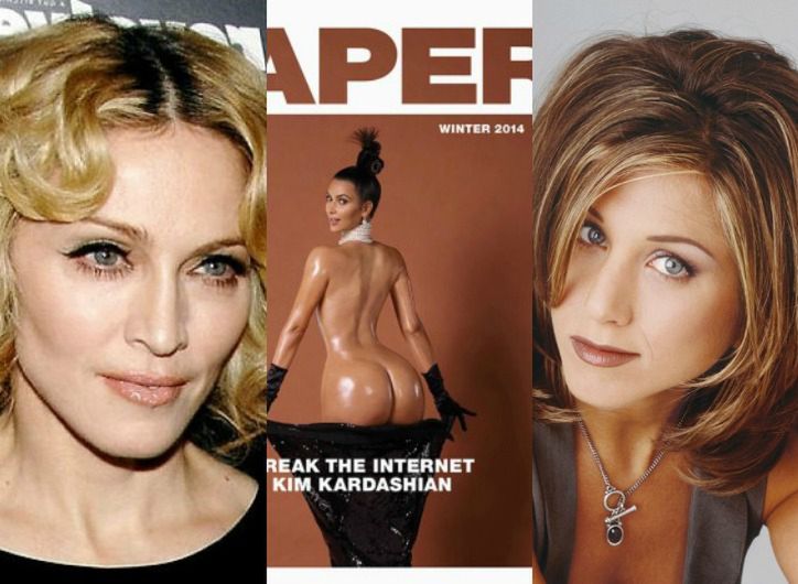 Madonna i Jennifer Aniston kontra pośladki Kim Kardashian