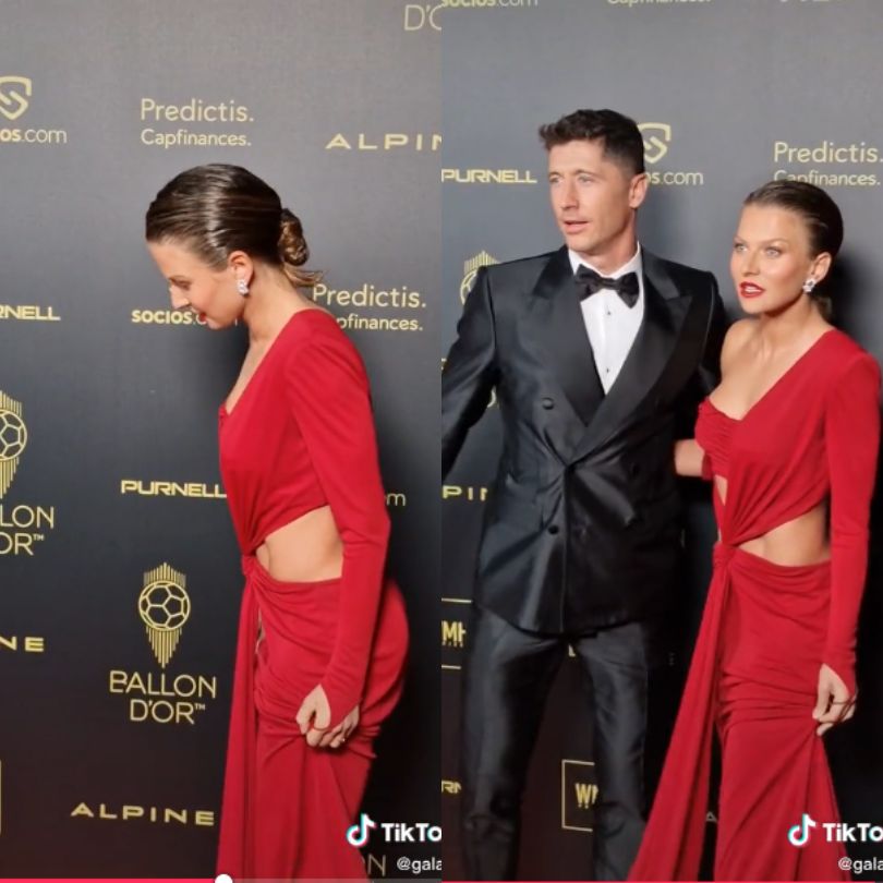 Internauci zaniepokojeni zachowaniem Anny Lewandowskiej podczas gali Złotej Piłki
