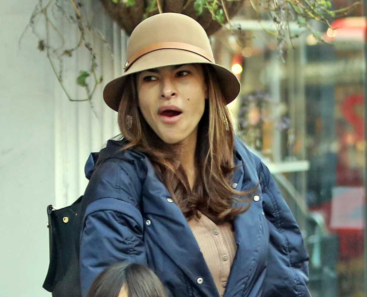 Eva Mendes z córkami w Londynie