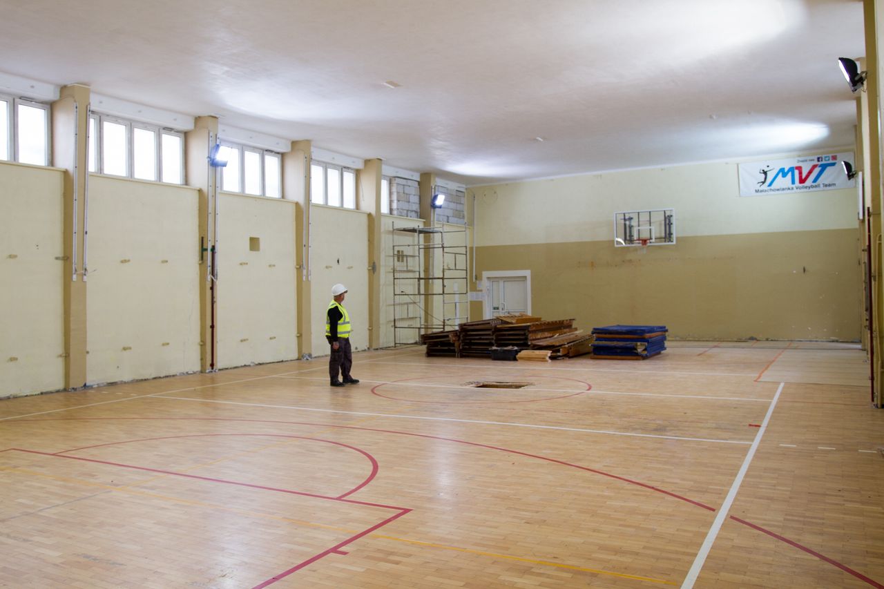 Termomodernizacja sali gimnastycznej Małachowianki 