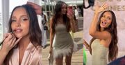 Marina Łuczenko i jej kolejny pracowity dzień w Cannes. Tym razem wskoczyła w ZŁOTĄ MINI. Fajne ma życie? (ZDJĘCIA)