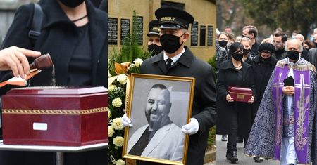 Pogrzeb Dariusza Gnatowskiego. Urna z prochami i tłum żałobników w maseczkach (ZDJĘCIA)