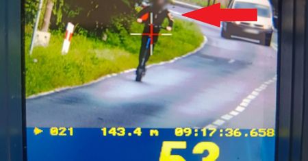 53 km/h na hulajnodze. 14-latek urządził sobie szaleńczą jazdę