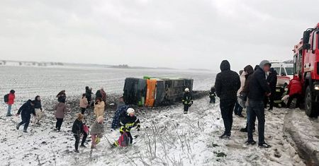 Ukraina. Wypadek autokaru z Warszawy, są ranni