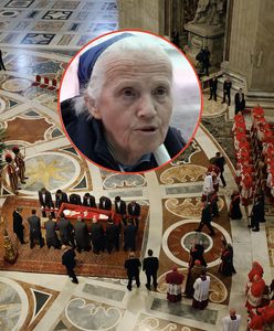 Stanęła przy trumnie papieża. Przyciągnęła wzrok obecnych