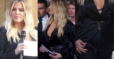 Zaokrąglony (?) brzuch Khloe Kardashian na spotkaniu z fanami (ZDJĘCIA)