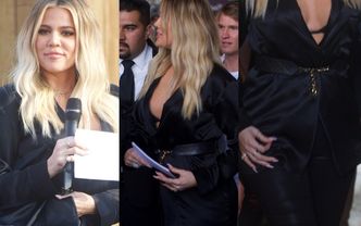 Zaokrąglony (?) brzuch Khloe Kardashian na spotkaniu z fanami (ZDJĘCIA)