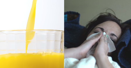 Najlepszy drink na grypę i przeziębienie. Pij sok pomarańczowy, gdy jesteś chory (WIDEO)