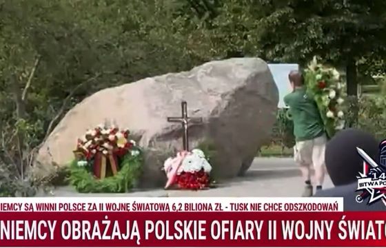 Niemcy w krótkich spodenkach upamiętnili polskie ofiary? Tak manipulowano w TV Republika