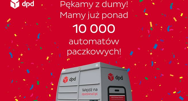 DPD Polska zainstalowała ponad 10 tys. automatów paczkowych w sieci DPD Pickup. Sieć obejmuje już ponad 32 tys. punktów i automatów paczkowych