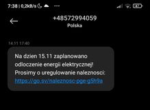 Fałszywy SMS