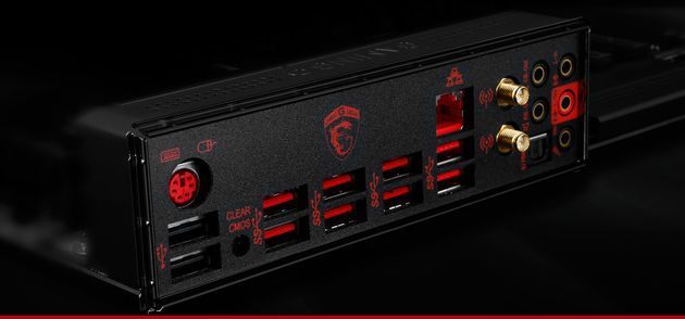MSI X99S Gaming 9 AC płyta główna tylny panel