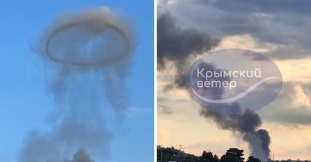 Uderzyli na Krym. W powietrze wyleciał magazyn Shahedów