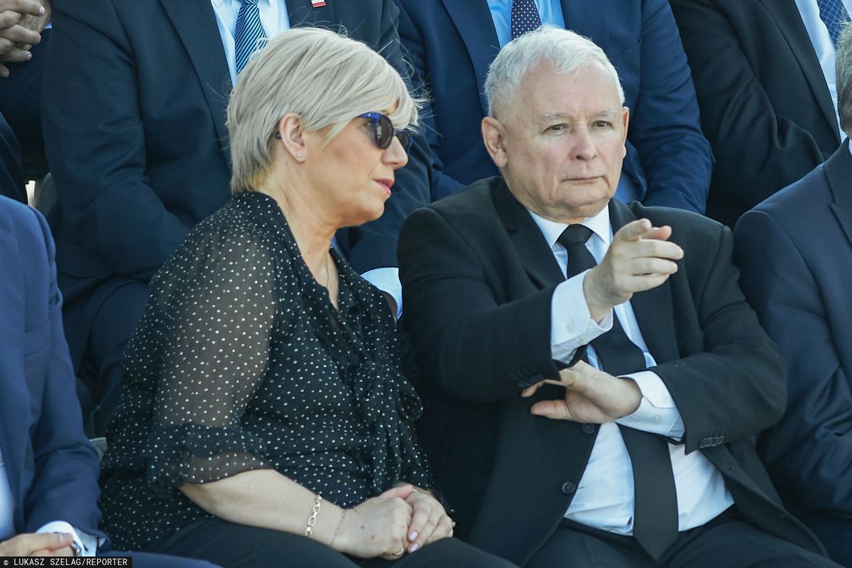 Julia Przyłębska i Jarosław Kaczyński, 2019 rok.