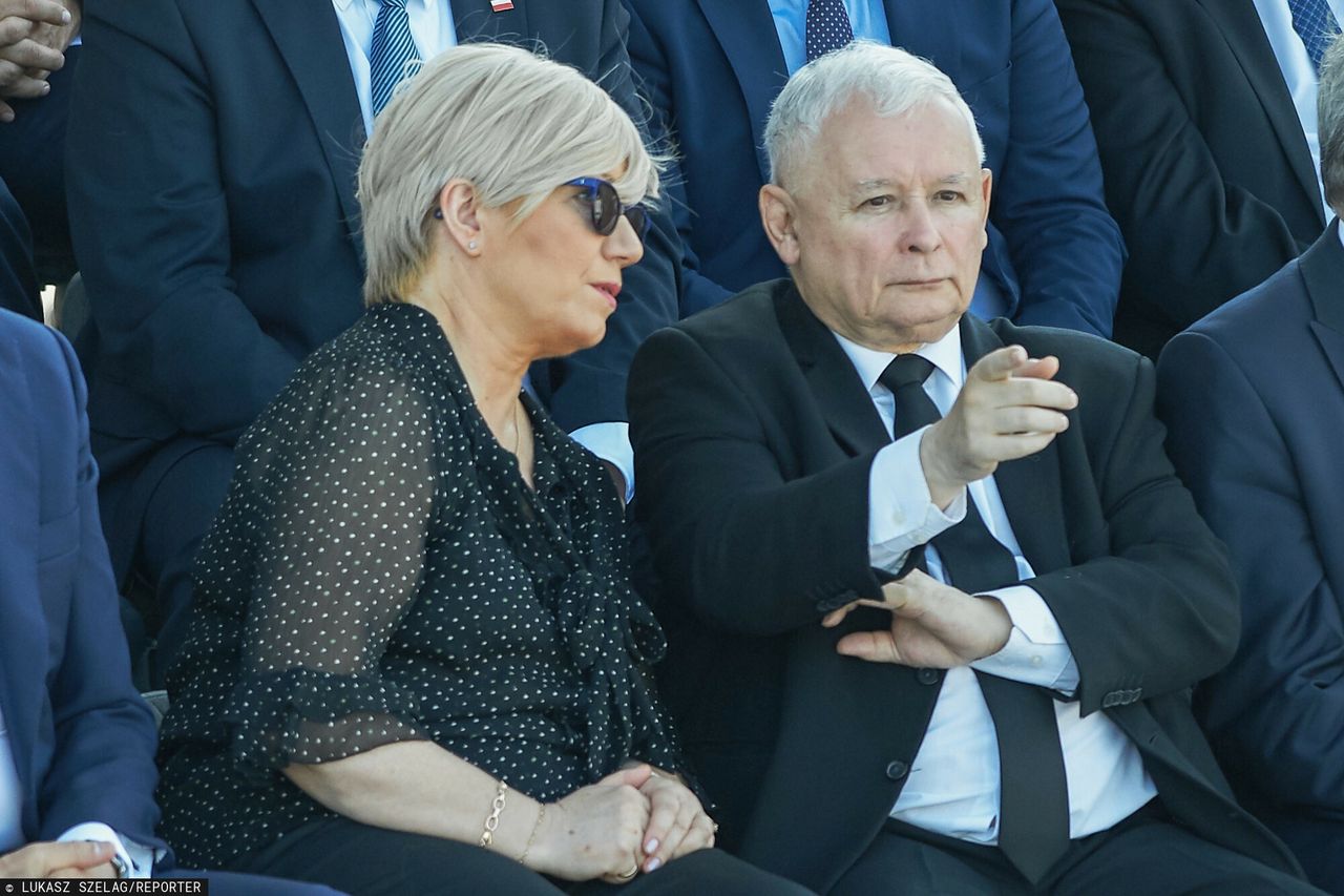 Julia Przyłębska i Jarosław Kaczyński, 2019 rok.