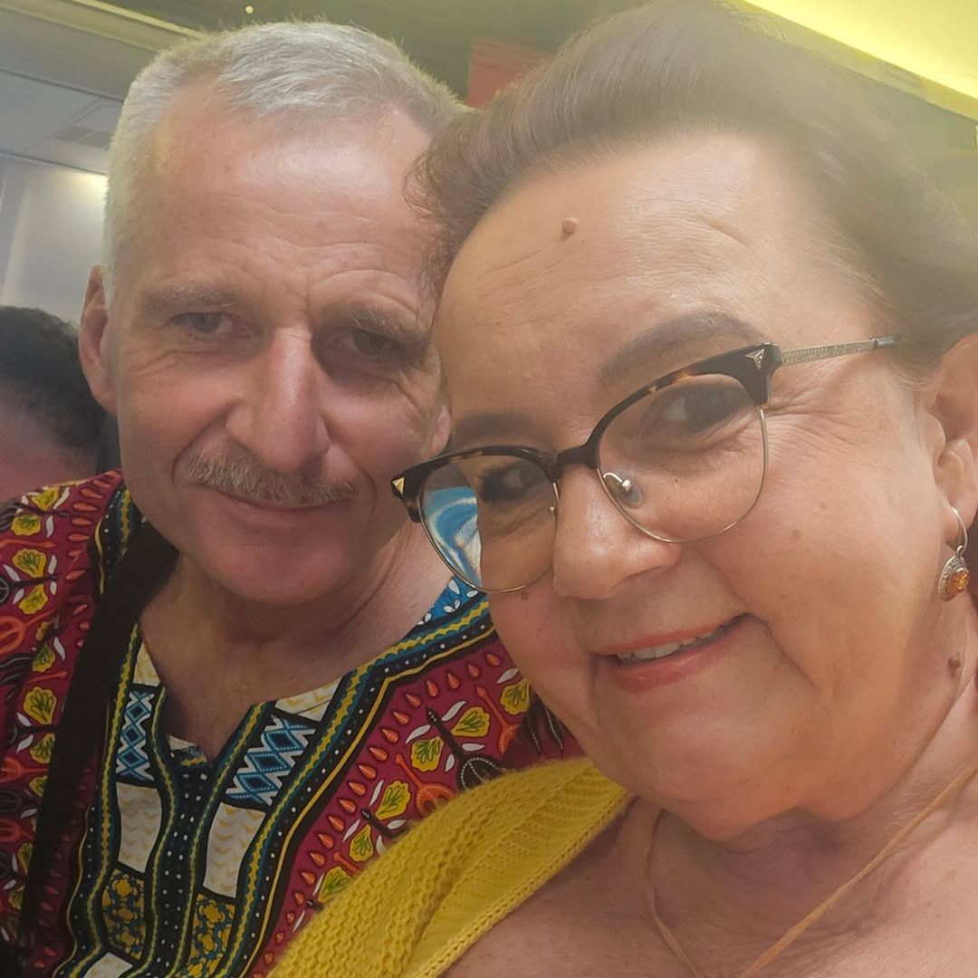 Izabela Zeiske z mężem