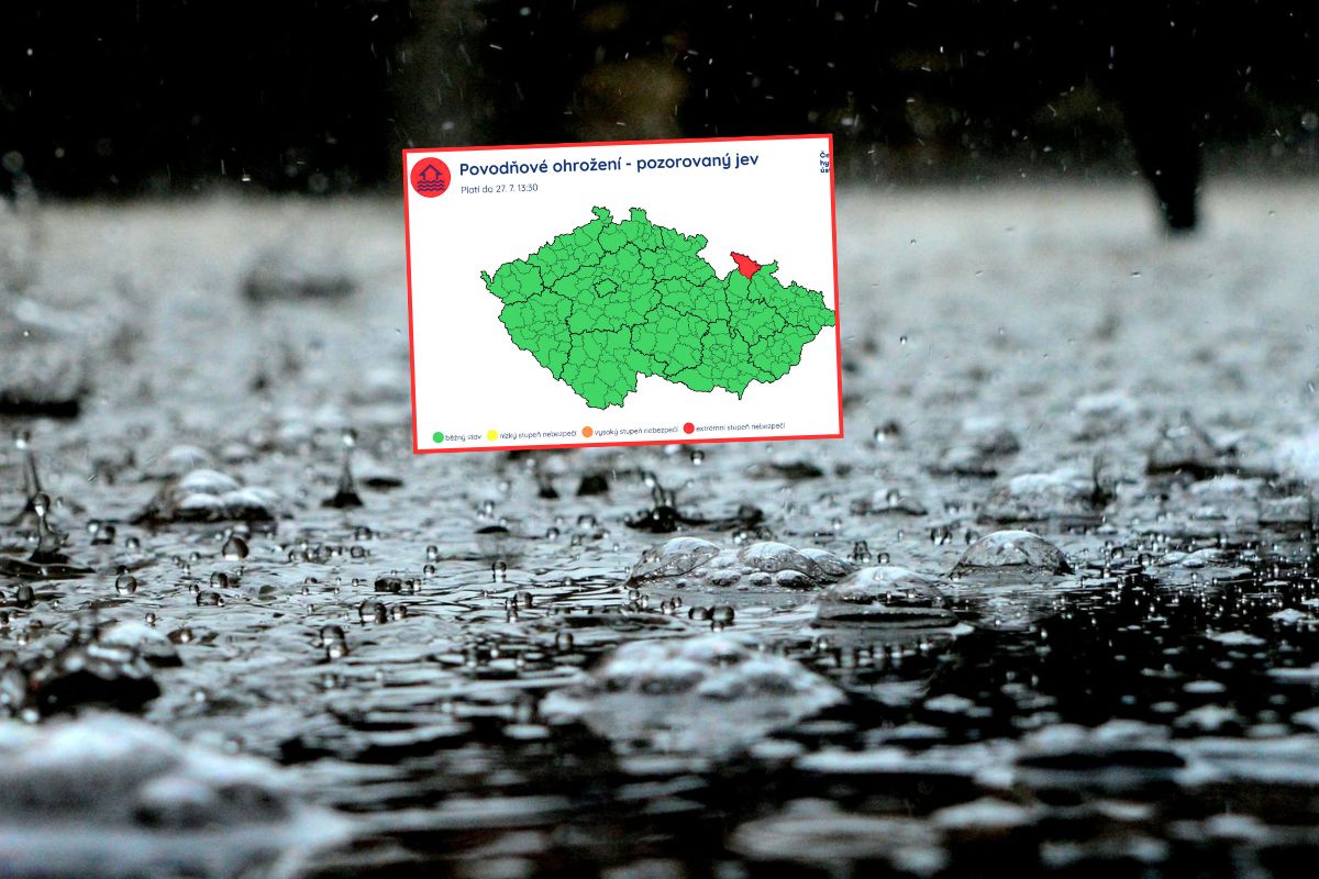 Trzeci stopień zagrożenia. Ulewne deszcze paraliżują Czechy