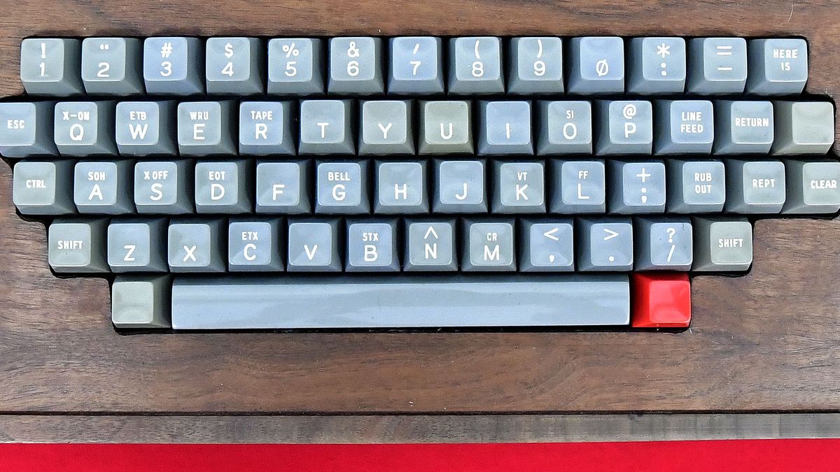 Rancho Cucamonga, CA - November 03: An original Apple-1 computer, assembled by Steve Jobs and Steve Wozniak, sits on display at Chaffey College in Rancho Cucamonga on Wednesday, Nov. 3, 2021. The anonymous owner from Rancho Cucamonga, and a former Chaffey College student, purchased the computer for $650 in 1977 and is placing it up for auction next week. It is expected to sell for approximately $500,000. Only 200 of the computers were made. (Photo by Will Lester/MediaNews Group/Inland Valley Daily Bulletin via Getty Images)